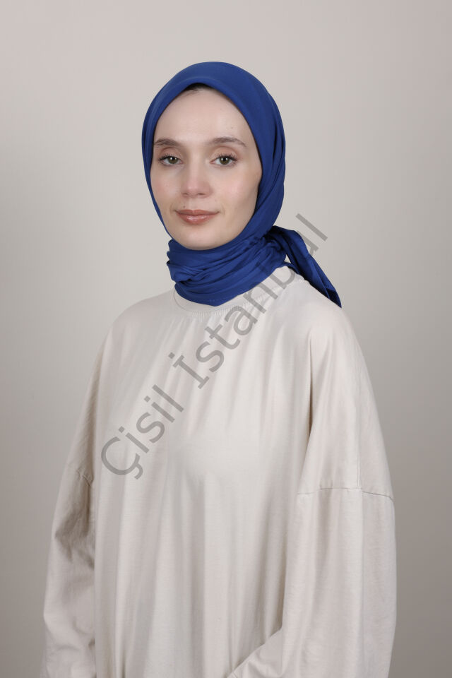Bordürlü Şifon Eşarp G-49.1 Koyu Mürdüm