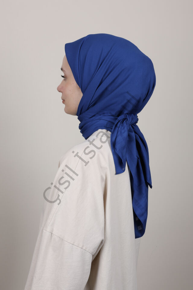 Bordürlü Şifon Eşarp G-49.1 Koyu Mürdüm