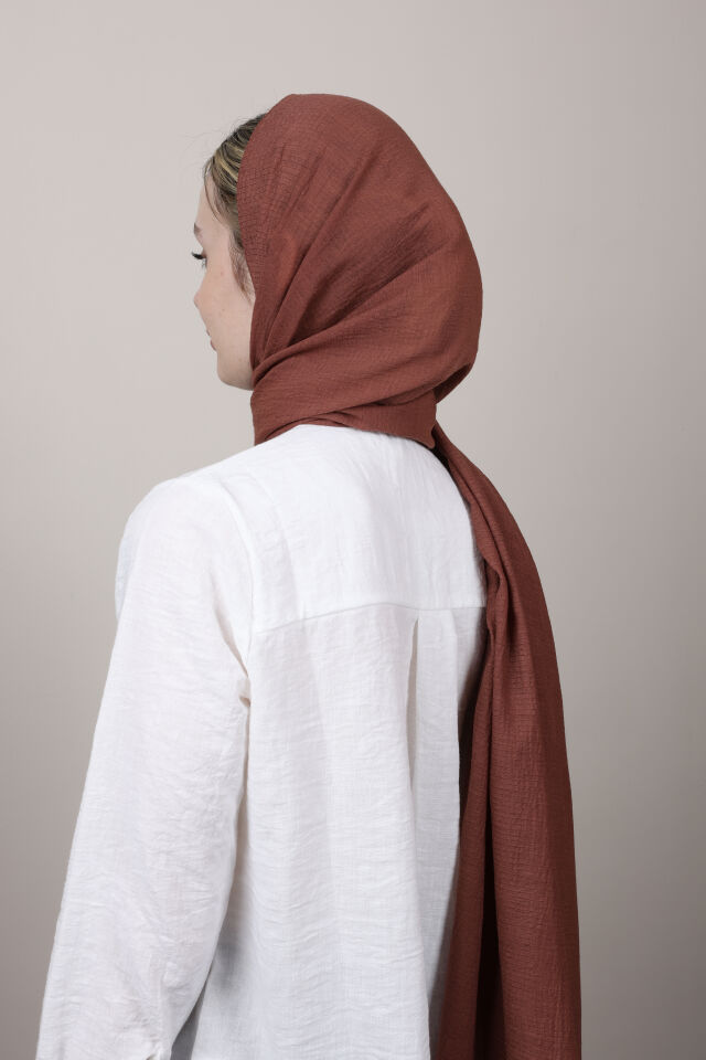 Crispy Krep Şal N-37 Kiremit
