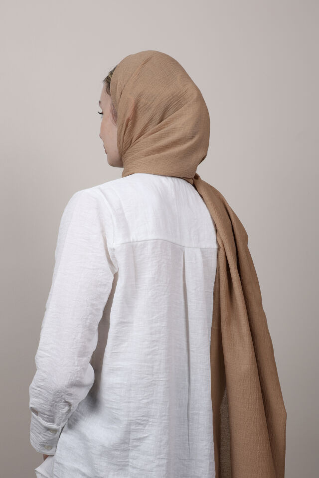Crispy Krep Şal N-37 Vizon