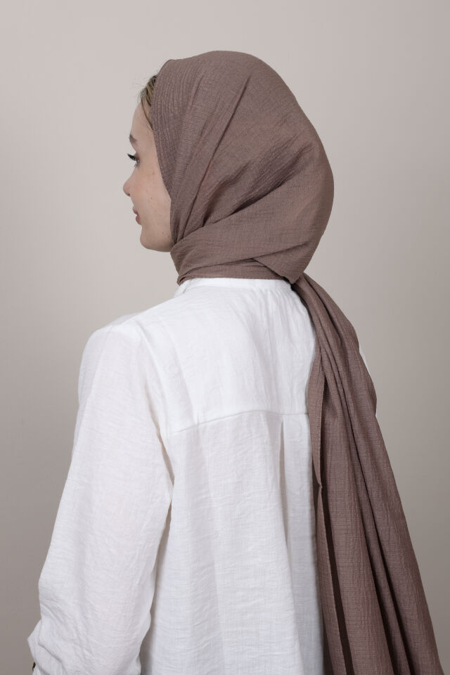 Crispy Krep Şal N-37 Vizon Kahve