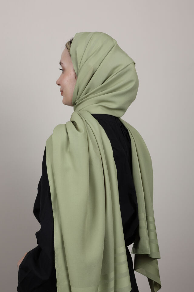 Bordürlü Şifon Şal N-49.1 Koyu Füme