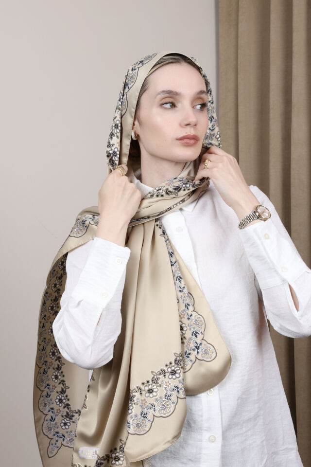 Varaklı Ethol Şal Desenli N-50 Taş