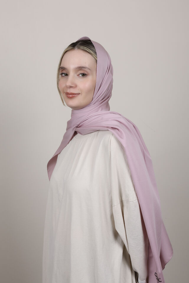 Düz Renkli Rayon Şal N-50.1 Lila