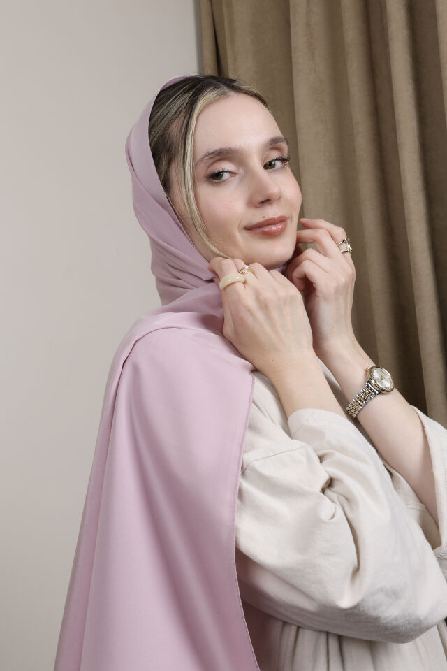 Düz Renkli Rayon Şal N-50.1 Lila