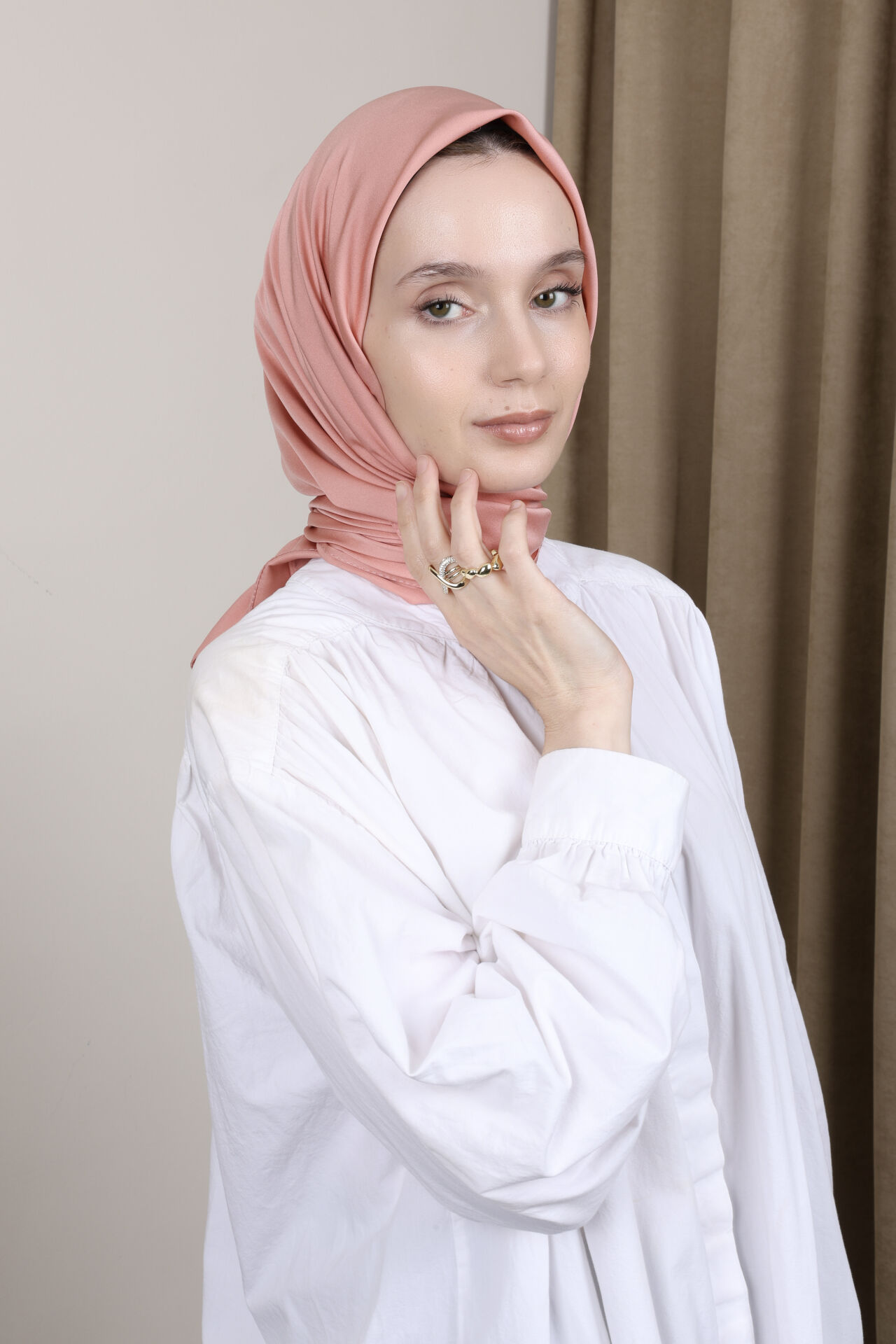 Düz Renkli Rayon Eşarp S-02
