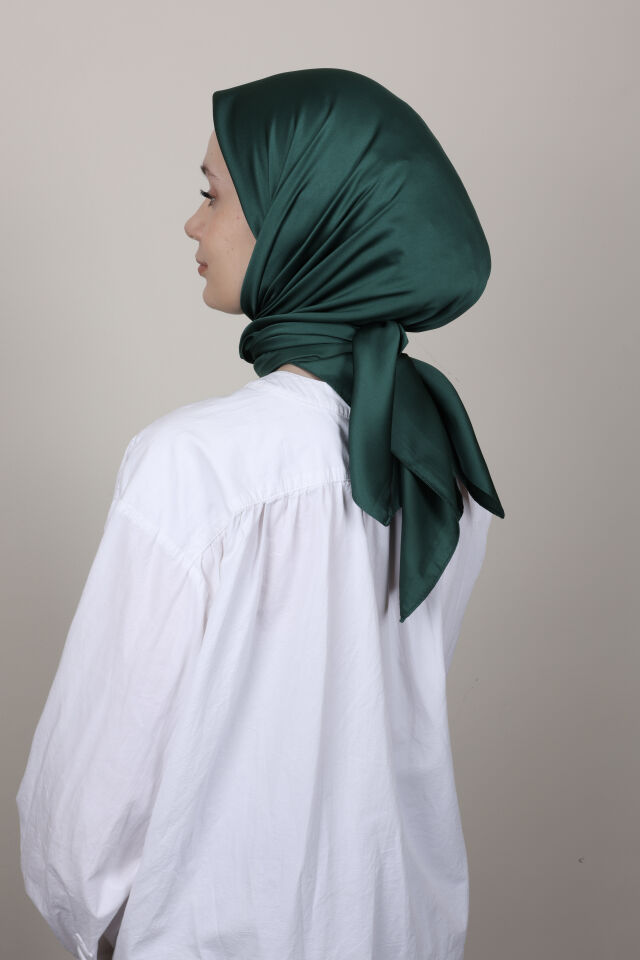 Düz Renkli Rayon Eşarp S-02 Koyu Petrol Yeşili