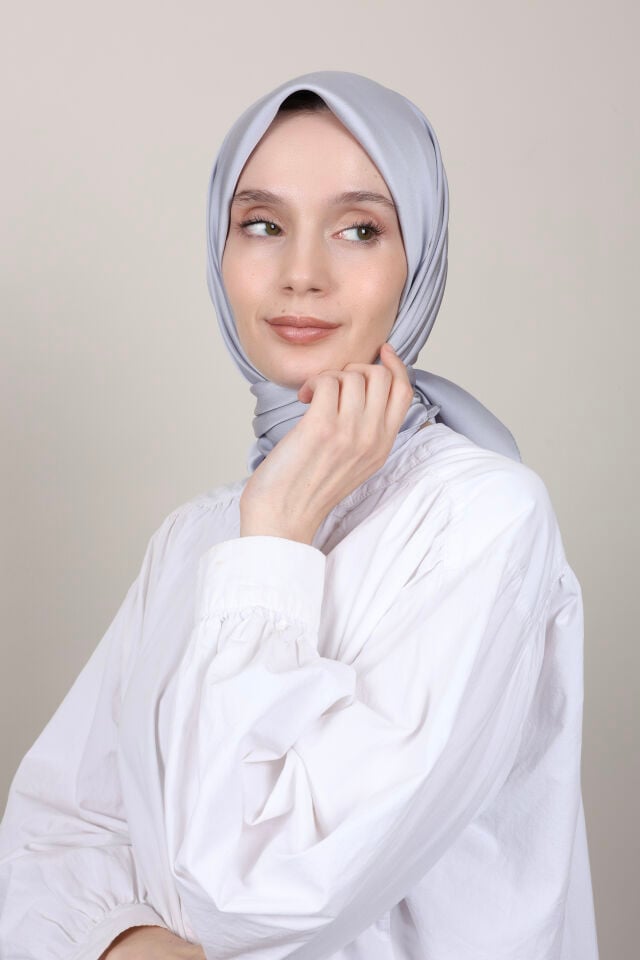 Düz Renkli Rayon Eşarp S-02 Buz Lila